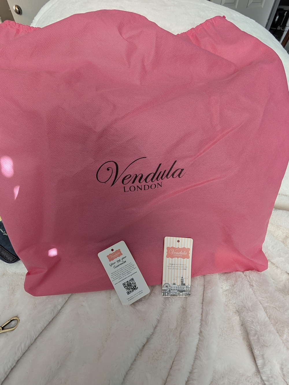 Vendula Post Office Navy and Black Top-Handle Bag with Matching Wallet & Keyring - Picture 14 of 14